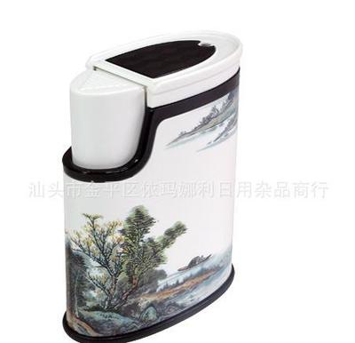 山水畫(huà)國(guó)畫(huà)筒自動(dòng)按壓瓶中國(guó)風(fēng)盒 商務(wù)禮品新寵，日用雜品中的文化藝術(shù)品